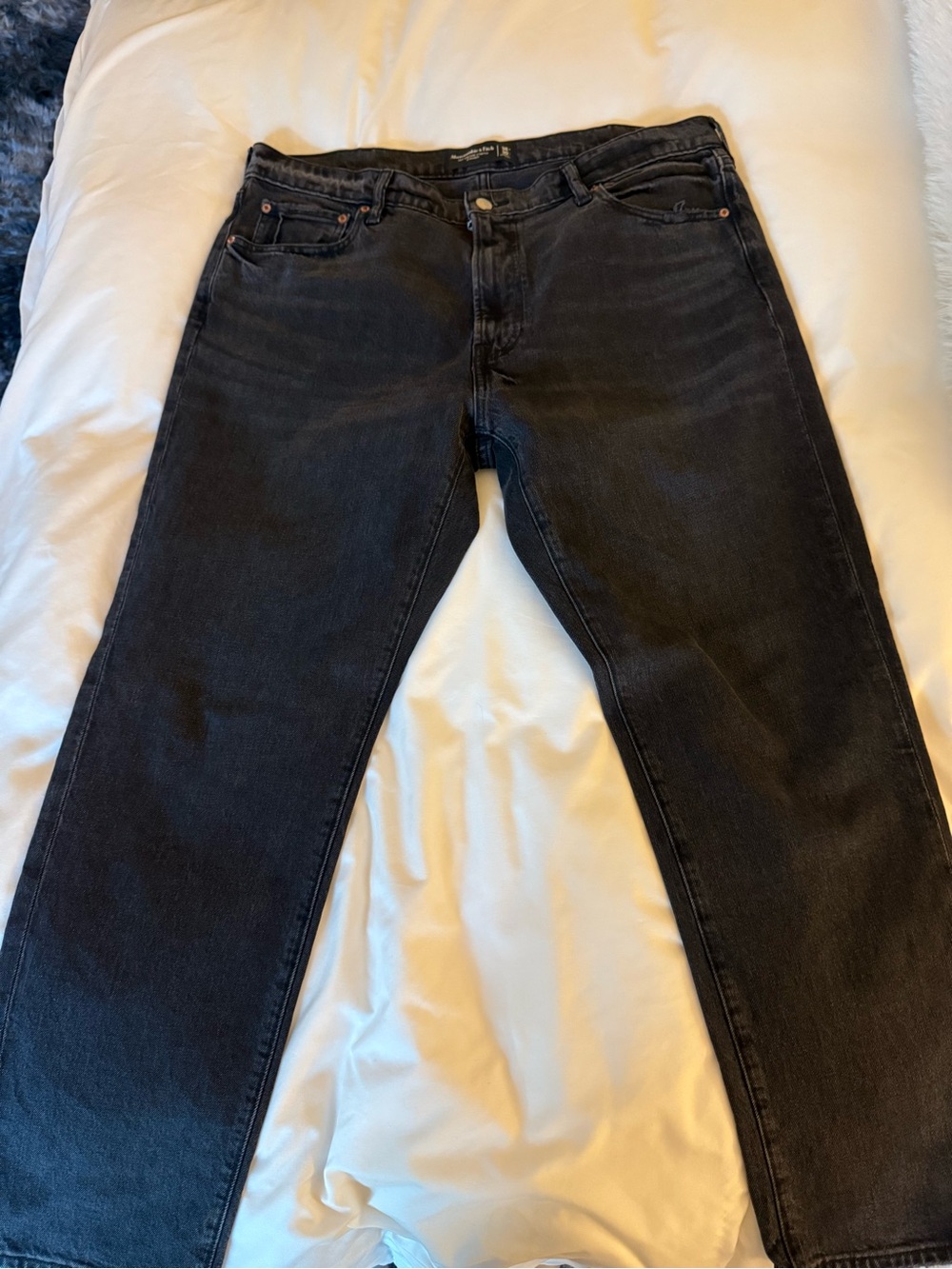 Abercrombie & Fitch Men's Straight Black Jeans